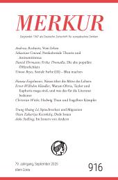 E-book, MERKUR 9/2025, Jg.79 : Nr. 916, Heft 09, September 2025, Klett-Cotta