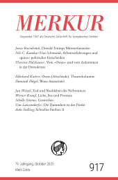 E-book, MERKUR 10/2025, Jg.79 : Nr. 917, Heft 10, Oktober 2025, Klett-Cotta
