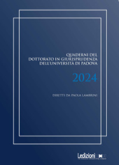 E-book, Quaderni del dottorato in giurisprudenza dell'Università di Padova 2024, Ledizioni