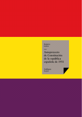 E-book, Anteproyecto de Constitución de la República española de 1931, Linkgua Ediciones