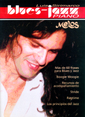 E-book, Blues, jazz, piano : Más de 60 frases para blues y jazz, boogie Woogie, recursos de acompañamiento, stride, ragtime, los principios del Jazz, Melos Ediciones Musicales
