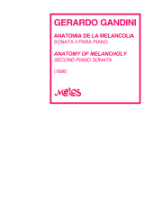 E-book, Anatomía de la melancolía : sonata 2 para piano, Melos