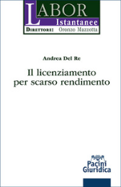 E-book, Licenziamento per scarso rendimento, Pacini giuridica