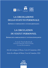 eBook, La circolazione dello statuto personale : approcci comparatisti e internazionalisti, Pacini Editore