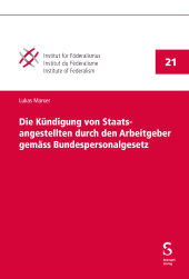 E-book, Die Kündigung von Staatsangestellten durch den Arbeitgeber gemäss Bundespersonalgesetz, Stämpfli Verlag