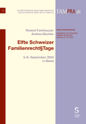m, Elfte Schweizer Familienrecht§Tage : 5./6. September 2024 in Basel, Stämpfli Verlag