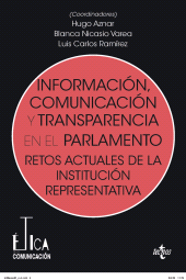 E-book, Información, comunicación y transparencia en el parlamento : Retos actuales de la institución representativa, Tecnos