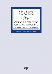 E-book, Curso de Derecho Civil patrimonial : Introducción al Derecho, Tecnos