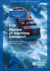 E-book, Review of Maritime Transport 2025 : Staying the Course in Turbulent Waters, New York
