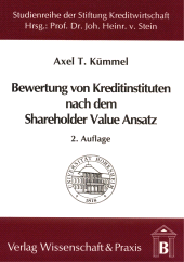 eBook, Die Bewertung von Kreditinstituten nach dem Shareholder Value Ansatz : unter besonderer Berücksichtigung des Zinsänderungsrisikos, Verlag Wissenschaft & Praxis