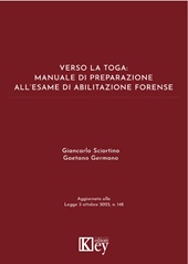 E-book, Verso la toga : manuale di preparazione all'esame di abilitazione forense, Key editore
