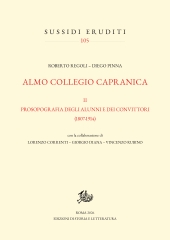 eBook, Almo collegio Capranica, Edizioni di storia e letteratura