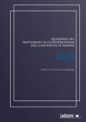 E-book, Quaderni del dottorato in giurisprudenza dell'Università di Padova 2025, Ledizioni