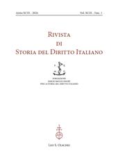 Fascículo, Rivista di storia del diritto italiano : XCIX, 1, 2026, L.S. Olschki