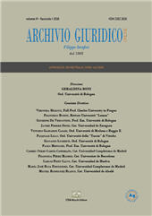 Fascicolo, Archivio giuridico Filippo Serafini : supplemento 1, 2026, Enrico Mucchi Editore