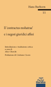 eBook, Il contractus mohatrae e i negozi giuridici affini, Pacini