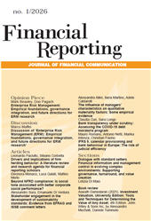 Fascicolo, Financial reporting : bilancio, controlli e comunicazione d'azienda : 1, 2026, Franco Angeli