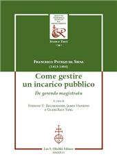 E-book, Come gestire un incarico pubblico : de gerendo magistratu, Leo S. Olschki