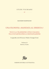 E-book, Una filosofia "mandata al diserto"? : Vico e la filosofia civile italiana tra età napoleonica e Restaurazione, 