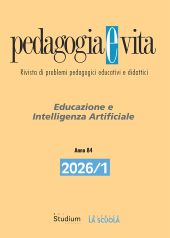 Fascicolo, Pedagogia e vita : rivista di problemi pedagogici, educativi e didattici : 84, 1, 2026, Studium