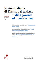 Fascicolo, Rivista italiana di diritto del turismo : 48, 2, 2026, Franco Angeli
