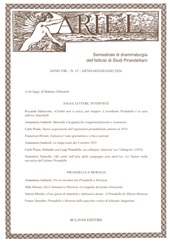 Articolo, Nuove acquisizioni nell'epistolario pirandelliano attorno al 1914, Bulzoni