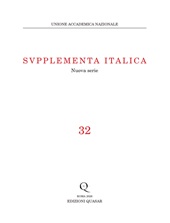 Fascicolo, Supplementa italica : nuova serie : 32, 2026, Edizioni Quasar