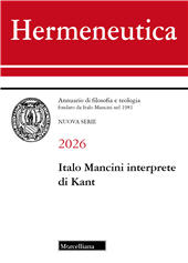 Articolo, Un cristianesimo “amabile”? : Kant in Italo Mancini, Morcelliana