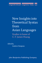 E-book, New Insights into Theoretical Syntax from Asian Languages : Studies in honor of C.-T. James Huang, John Benjamins Publishing Company