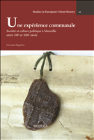 E-book, Une expérience communale : Société et culture politique à Marseille entreXIIeetXIIIesiècle, Brepols Publishers