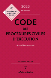 E-book, Code des procédures civiles d'exécution 2026 14ed - Annoté et commenté, Éditions Dalloz