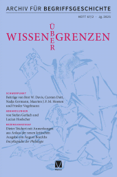 E-book, Archiv für Begriffsgeschichte. Band 67,2 : Schwerpunkt: Wissen über Grenzen, Felix Meiner Verlag