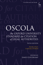 eBook, OSCOLA : The Oxford University Standard for Citation of Legal Authorities, Hart Publishing