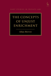 E-book, The Concepts of Unjust Enrichment, Hart Publishing