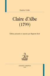 E-book, Claire d'Albe (1799), Honoré Champion