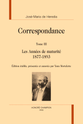 eBook, Correspondance Tome III : Les années de maturité. 1877-1893, Honoré Champion