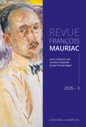E-book, Revue François Mauriac : 2026-3, Honoré Champion