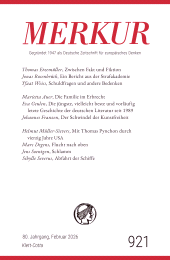 E-book, MERKUR 2/2026, Jg.80 : Nr. 921, Heft 02, Februar 2026, Klett-Cotta