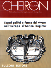 Issue, Cheiron : materiali e strumenti di aggiornamento storiografico. A.24, 2007, Centro di Ricerca F. Odorici  ; Bulzoni