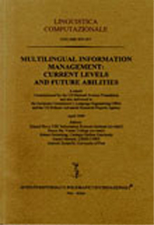 Heft, Linguistica computazionale : XXII/XXIII, 2002/2003, Istituti editoriali e poligrafici internazionali