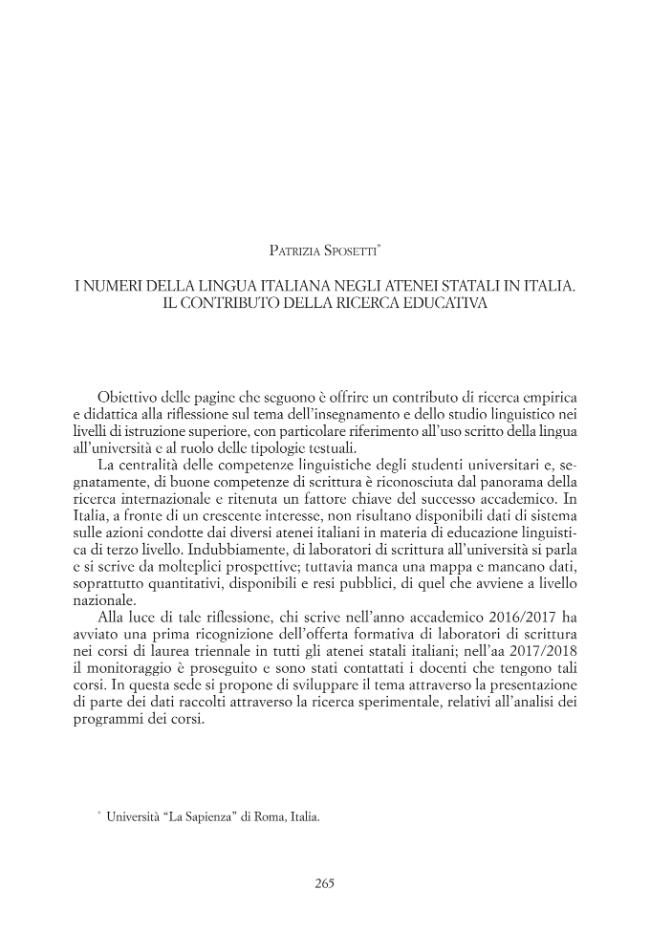 Pagina campione