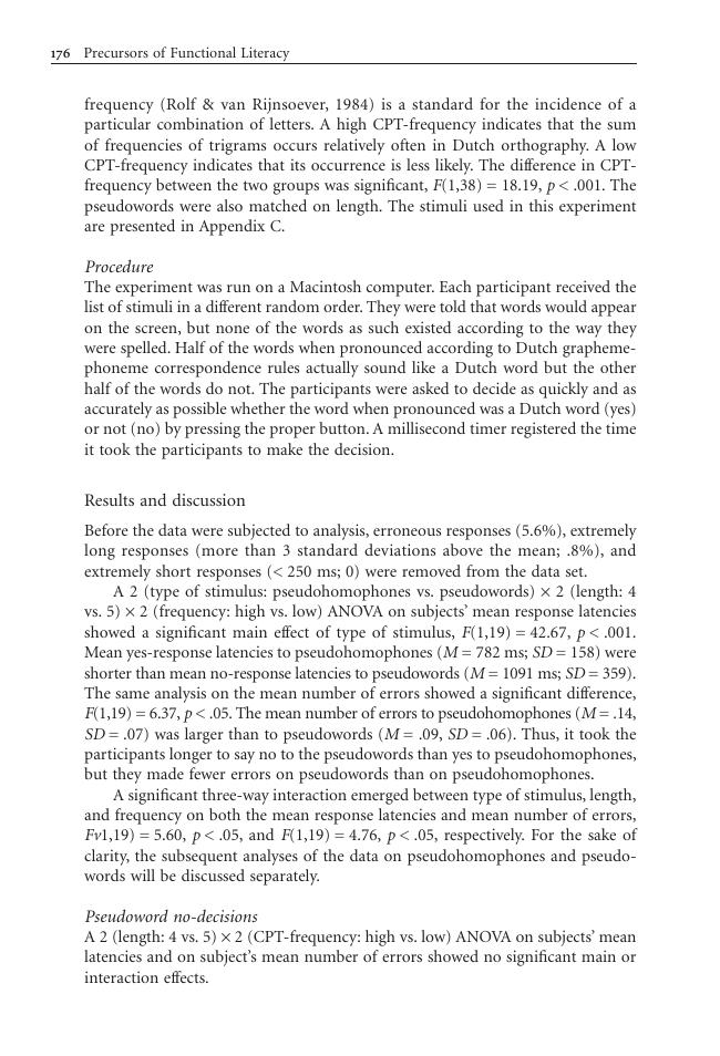 Precursors of Functional Literacy - Verhoeven, Ludo - Reitsma, Pieter ...