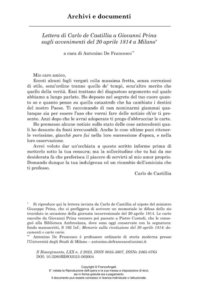 Pagina campione