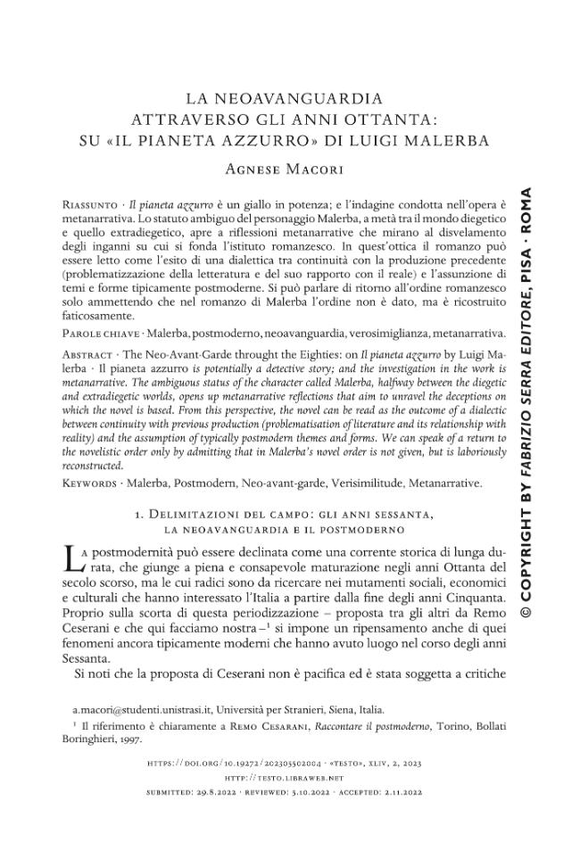 Pagina campione