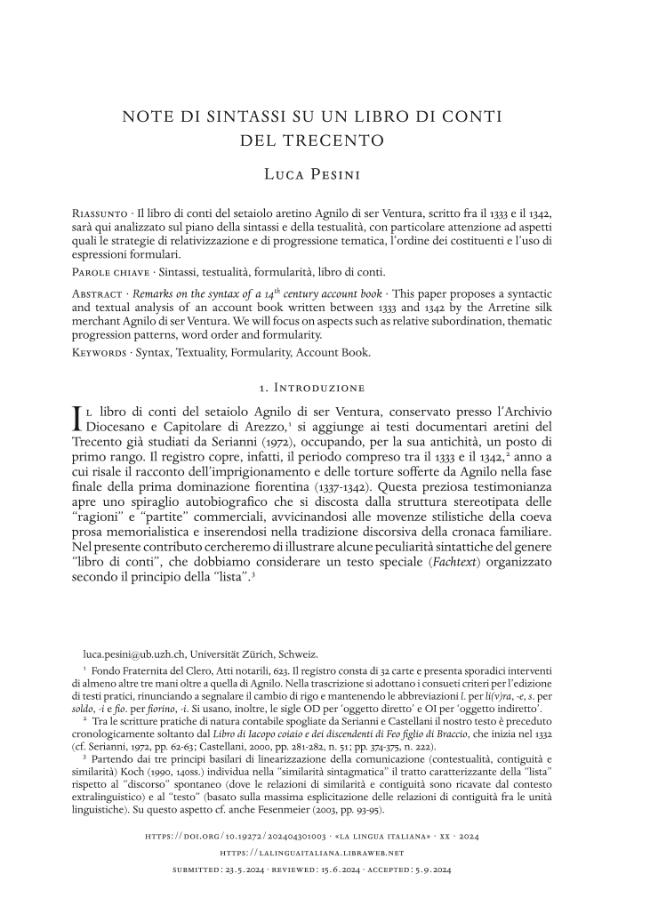 Pagina campione