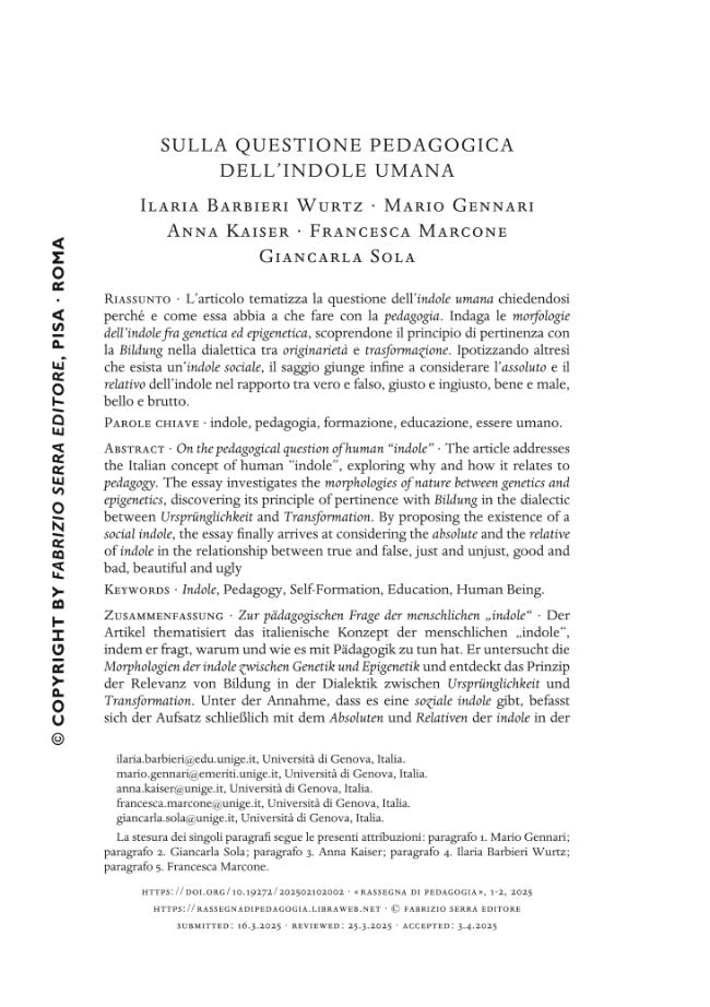 Pagina campione
